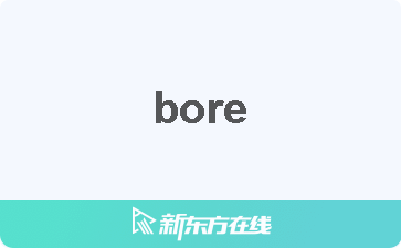 【bore中文什么意思_在线翻译_读发音_用法_双语例句_近反义词】