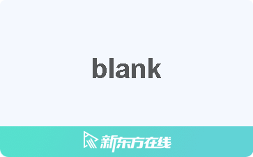 blank是什么意思中文图片